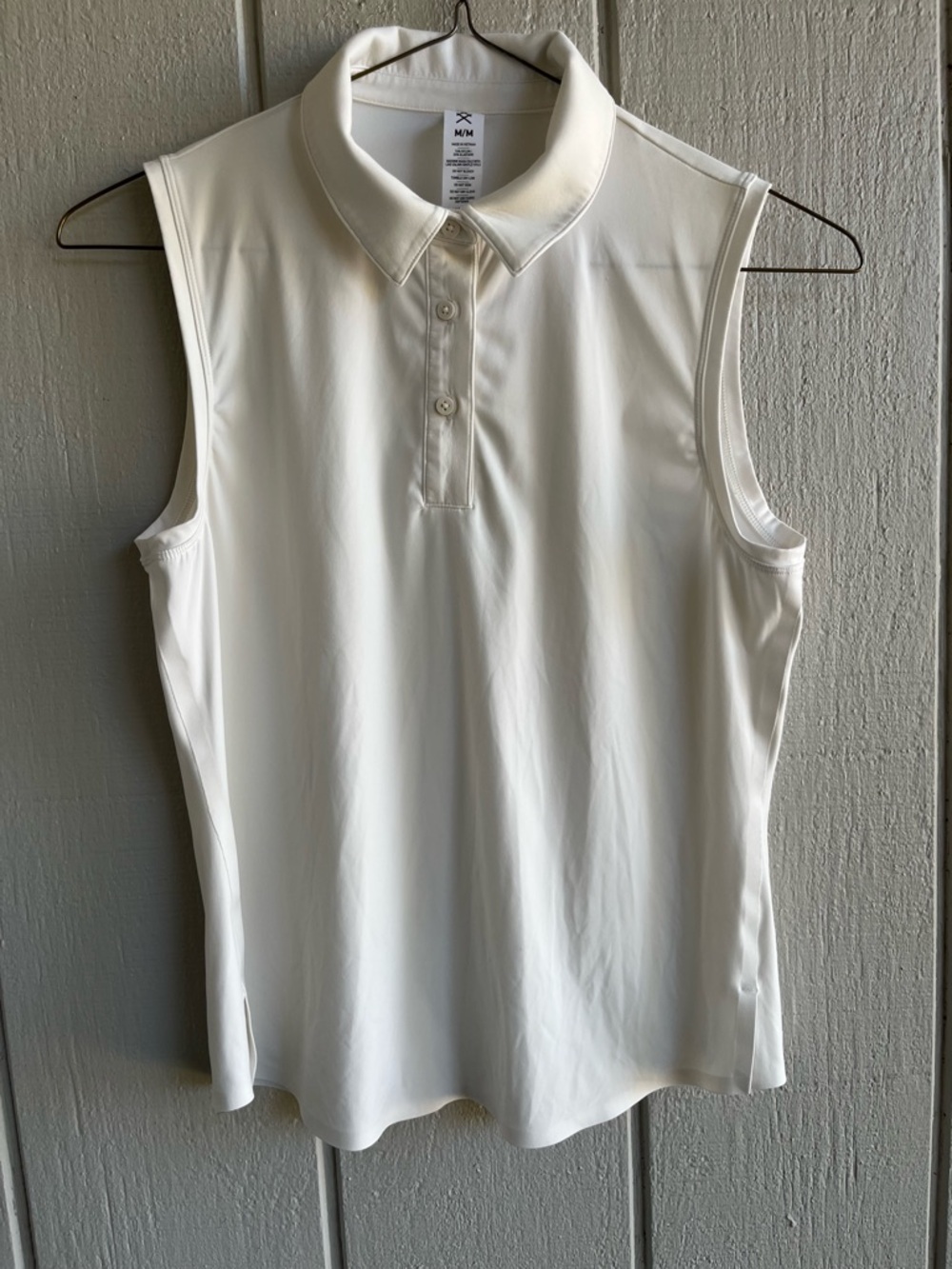 Rhone Women’s Course To Court Sleeveless Polo in White Size M